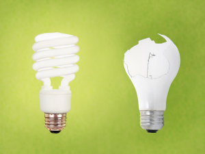 Energy saving lightbulb